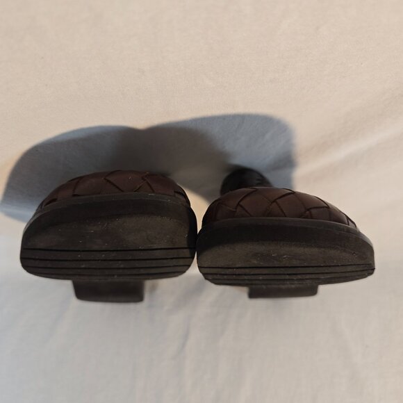 ARTIVIA LITES CRYSTAL Y2K Fairy Grunge Goth Brown Leather Heel Clog Mule Size 9M - Picture 12 of 16